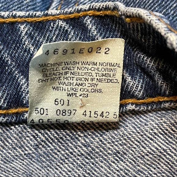 Levi's 550 Orange Tab Jeans 31X32 Relaxed Made USA - Picture 9 of 10